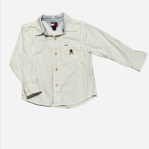 Tommy Hilfiger Cream Kids Button Up Shirt